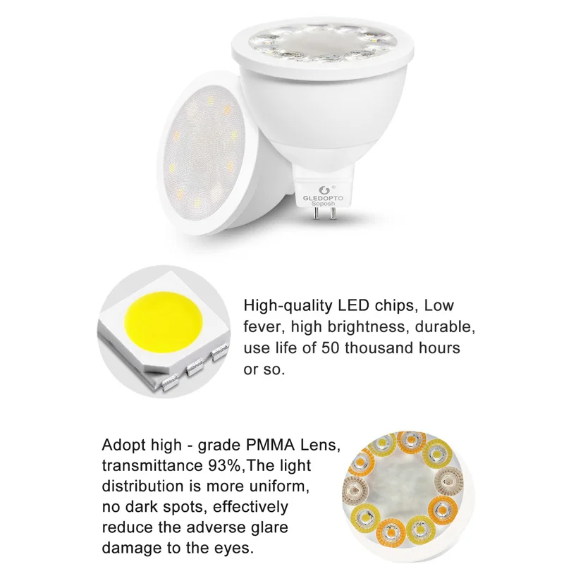 Декоративный прожектор DC12V MR16 RGB+ CCT 2700-6500K совместим с ZigBee