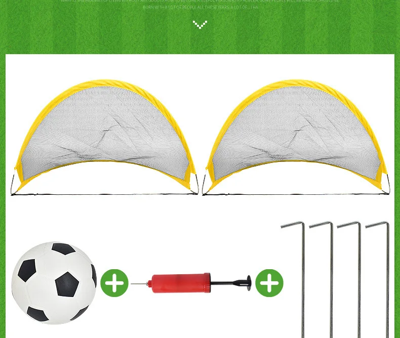 Внешняя торговля вмещает-футбольная дверная игрушка 75 см Большой размер сложенный ворот сумка для занятий спортом на открытом воздухе