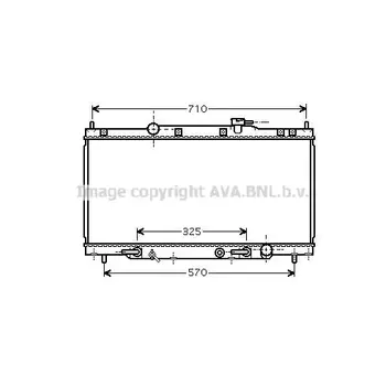 

Radiator cooling Honda CR-V 2.0 02-06 AVA QUALITY COO