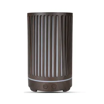 

200ml Ultrasonic Air Humidifier Wood Grain Aroma Essential Oil Diffuser for Office Home Cooling Mist Maker with LED Night Lamp