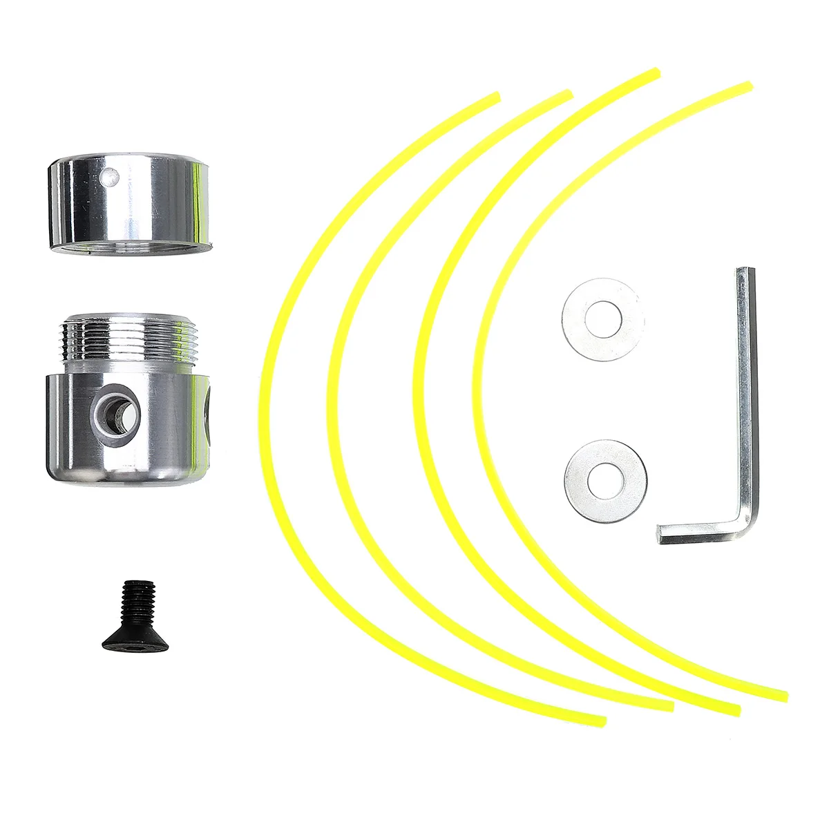 1 Set Universal Trimmer Head Aluminium Strimmer Head Trimmer Heads Grass Brush Cutter Lawn Mower Accessory With Trimmer Line