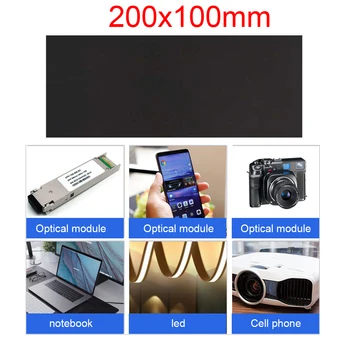 

100x200x0.07mm Flexible Film Cooling Chip Graphite Sheet Accessories Heatsink Lightweight High Thermal Conductivity For Computer