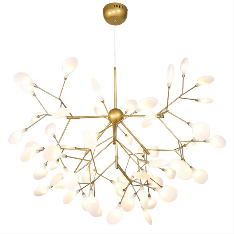 Heracleum Chandelier Tree Leaf Branch firefly Chandelier Lighting Living room Bedroom Kitchen island Chandelier Suspension Lamp