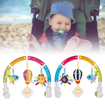 

Kids Toys Hanging Rattle Stroller Cute Animals Crib Mobile Bed Baby Toys 0-12 Months Newborn Educational Toy For Children