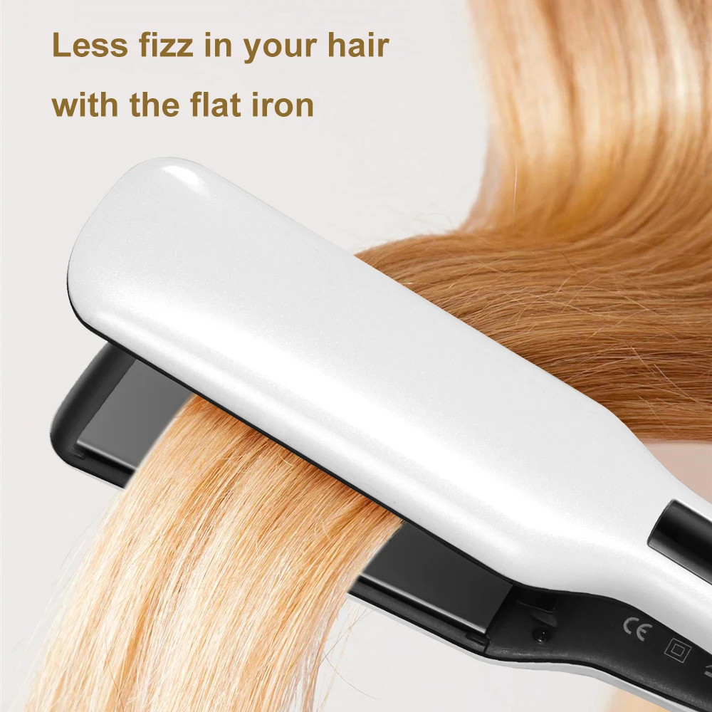 Plancha de pelo giratoria 3D, alisador de pelo profesional de cerámica con  placa de calentamiento ancha y pantalla LCD|Planchas de pelo| - AliExpress