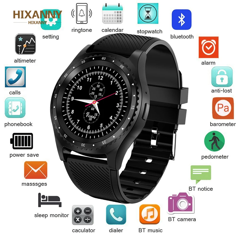 Najtaniej 2019 nowy inteligentny zegarek mężczyźni kobiety z ekranem dotykowym i modułem bluetooth wodoodporny sport Smartwatch obsługa karty sim Reloj Inteligente + Box