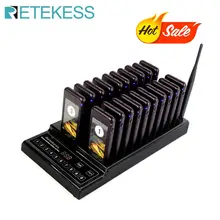 RETEKESS T112 999 канальный беспроводной ресторанная система подкачки, система очереди, ресторанная пейджер, система вызова официанта для ресторана