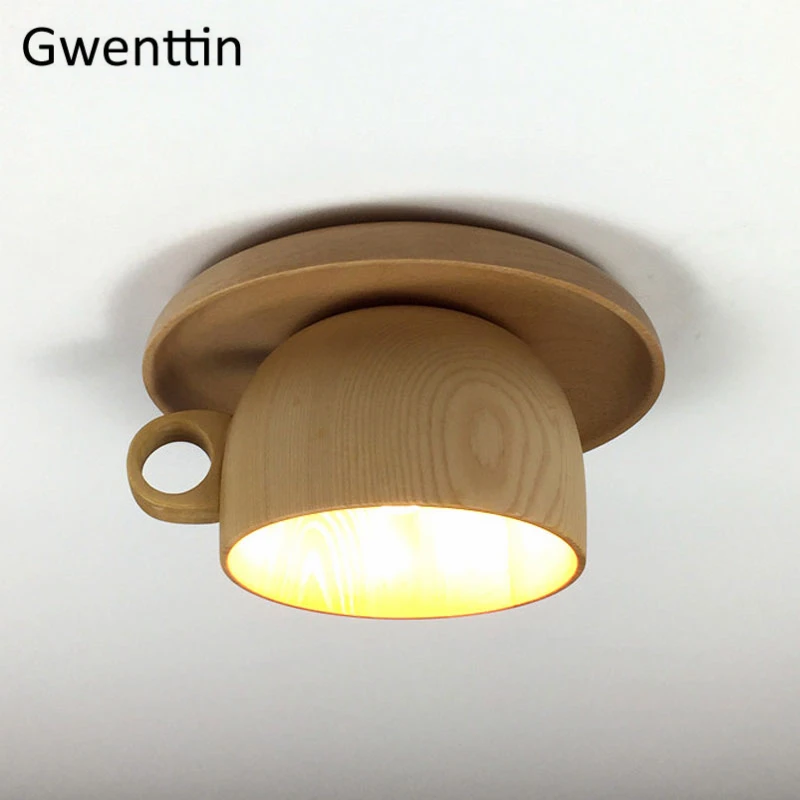 modern wood ceiling light