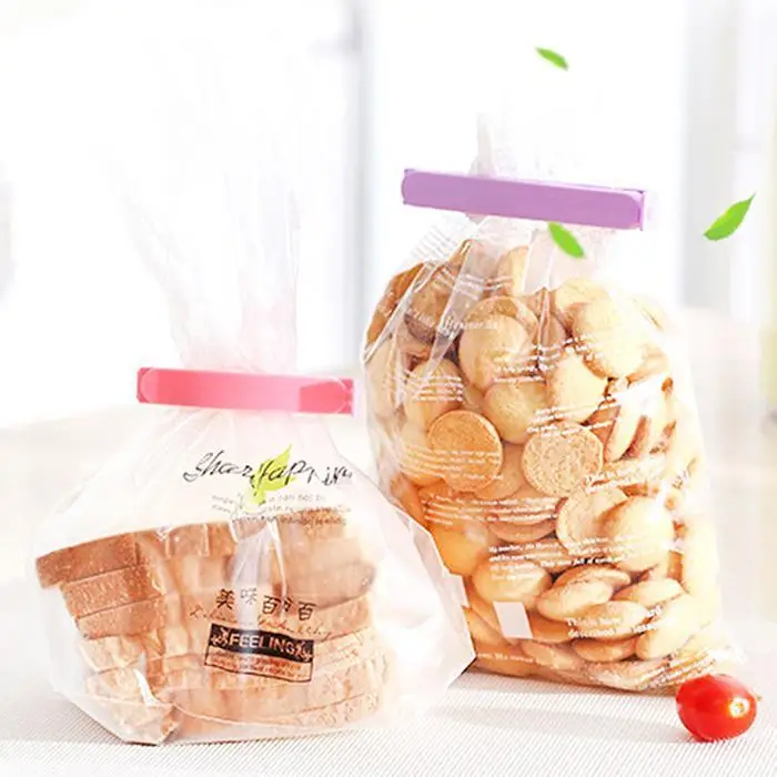 Candy Biscuit Packaging Bags Food Preservation of 7 x 1.4 cm/2.8 x 0.6 inch Tight Solid Seal Kitchen Clip