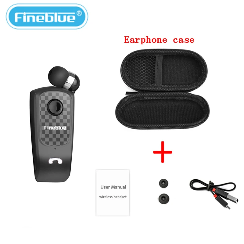Беспроводная Выдвижная портативная мини-гарнитура Fineblue F PLUS с Bluetooth звонки