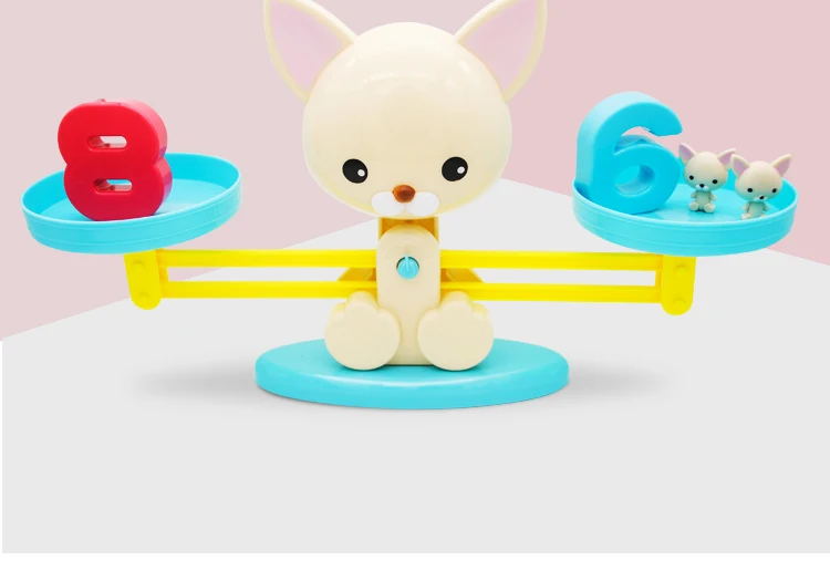 Puppyup щенок баланс с цифрами обучающая игрушка Математика сложение и вычитание обезьяна Детская развивающая игрушка Баланс