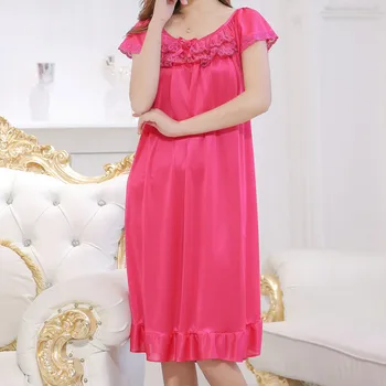 

Women's Sexy Nightdress Lingerie Sleepwear Sleepdress Sexy ladies solid color seamless comfortable wire free Homewear ^S