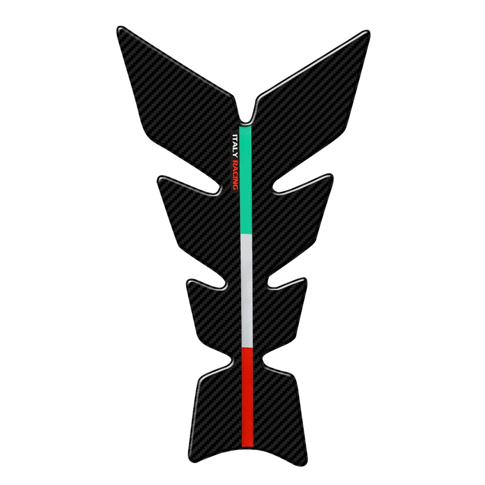 High Quality 3D sticker Motorcycle Tank Pad stickers Protector Italy Racing Fuel Tank Decals Resin