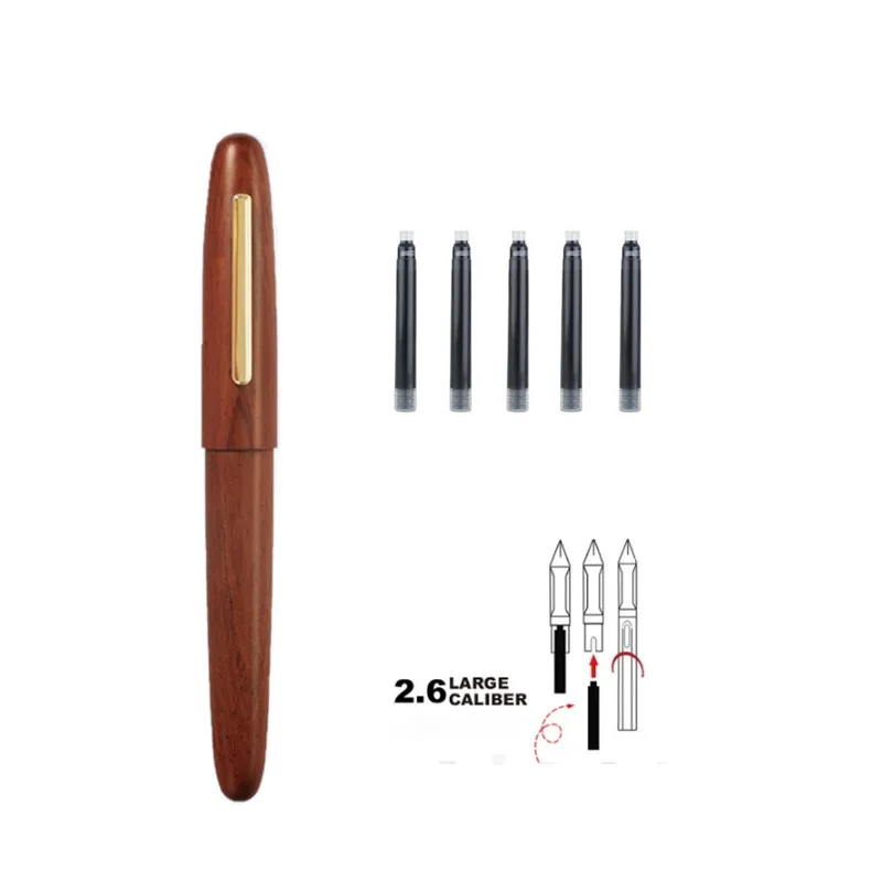 

Jinhao новые деревянные авторучка Высокое качество 0,5 мм перо 3 цвета роскошные деревянные ручек молочного цвета Бизнес подарки записи офиса и школы