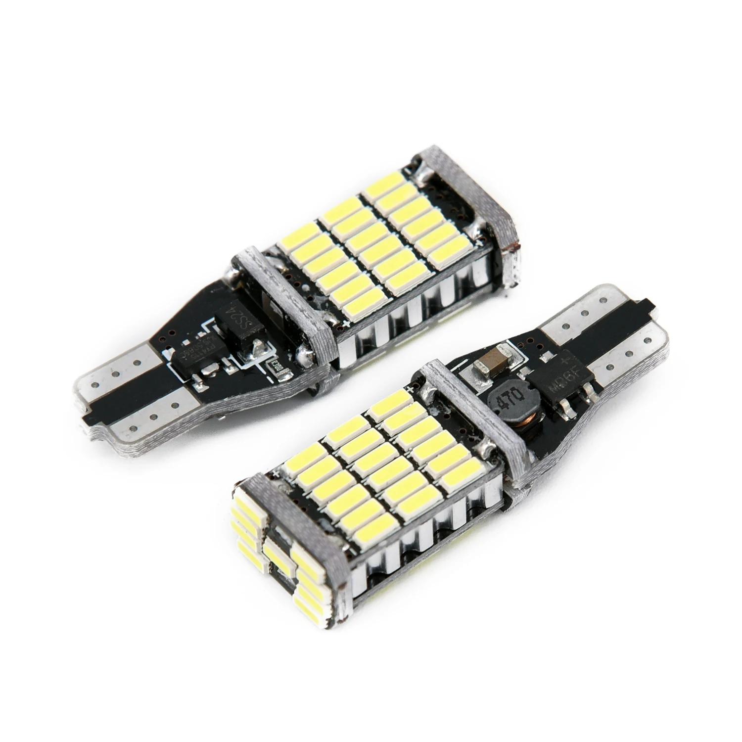 2 шт набор T15 W16W 45 SMD безотказный светодиодный светильник заднего хода для