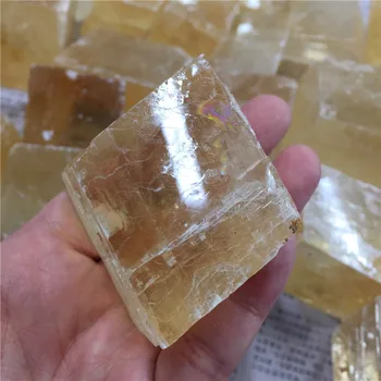 

Natural Yellow Calcite Stone Crystal Quartz Cluser Rough Mineral Specimen
