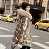 Winter Long Hooded Shiny Jacket For Women's Warm Parkas High Qualit Thicken Large Size Winter Jackets Women Fashion Winter Coats ► Photo 2/6