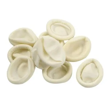 

100Pcs Rubber Gloves Emulsion Finger Protector Cots Cover Chemistry School Latex Finger Cots