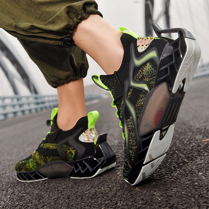 

Summer Trendy Breathable Running Shoes for Men High Quality Blade Men Sneakers Outdoor Hard-wearing No-slip Jogging Sports Shoes