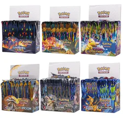 Boîte de 324 cartes Pokemon brillantes, cartes de combat, Booster anglais, cartes de Trading, jeu, Collection, jouets, cadeaux pour enfants 
