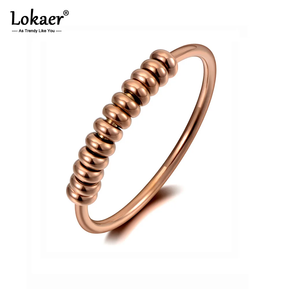 Lokaer оригинальное кольцо из титана нержавеющая сталь креативное ювелирное