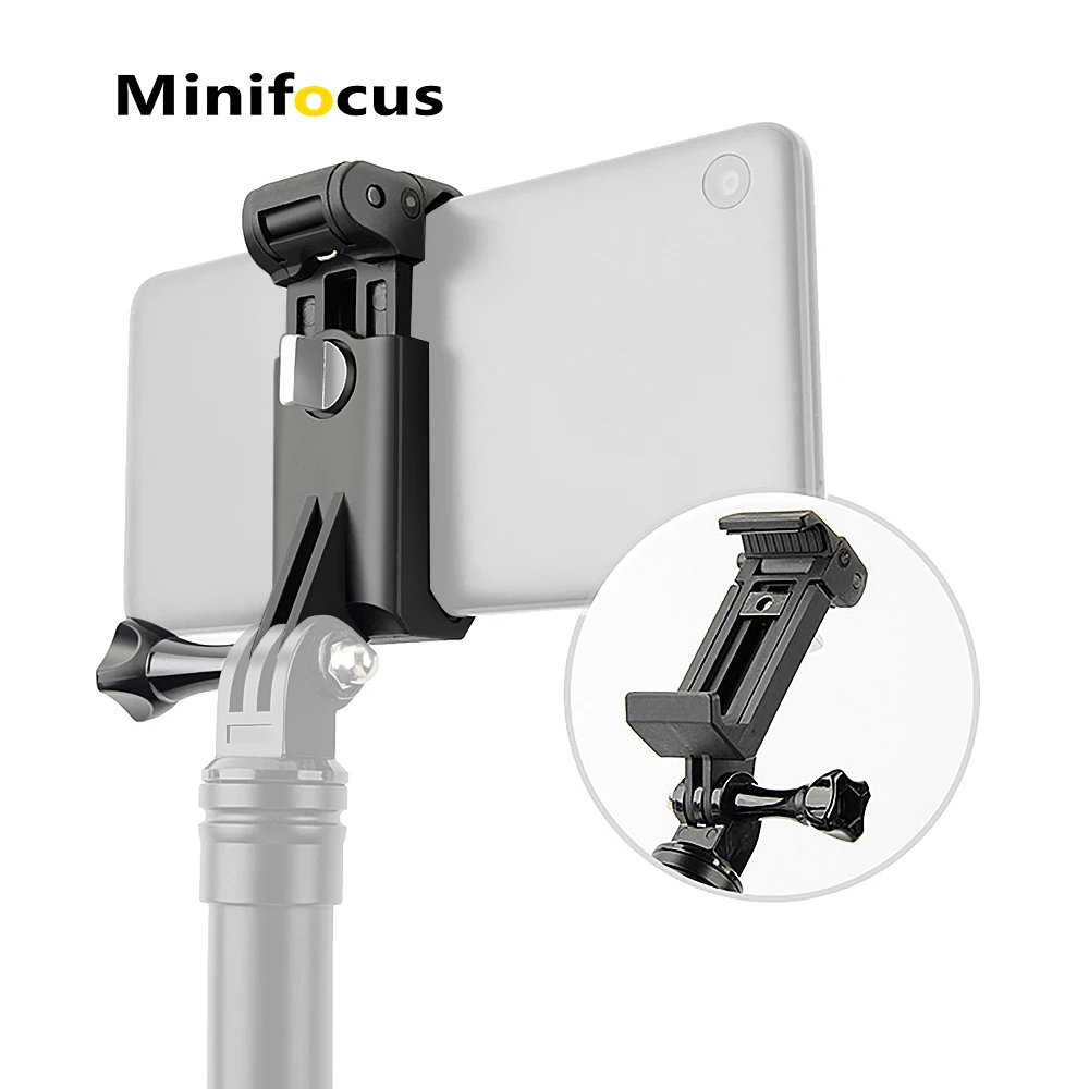 Mobile Phone Clip Mount Bracket Selfie stick Monopod Clamp Holder for