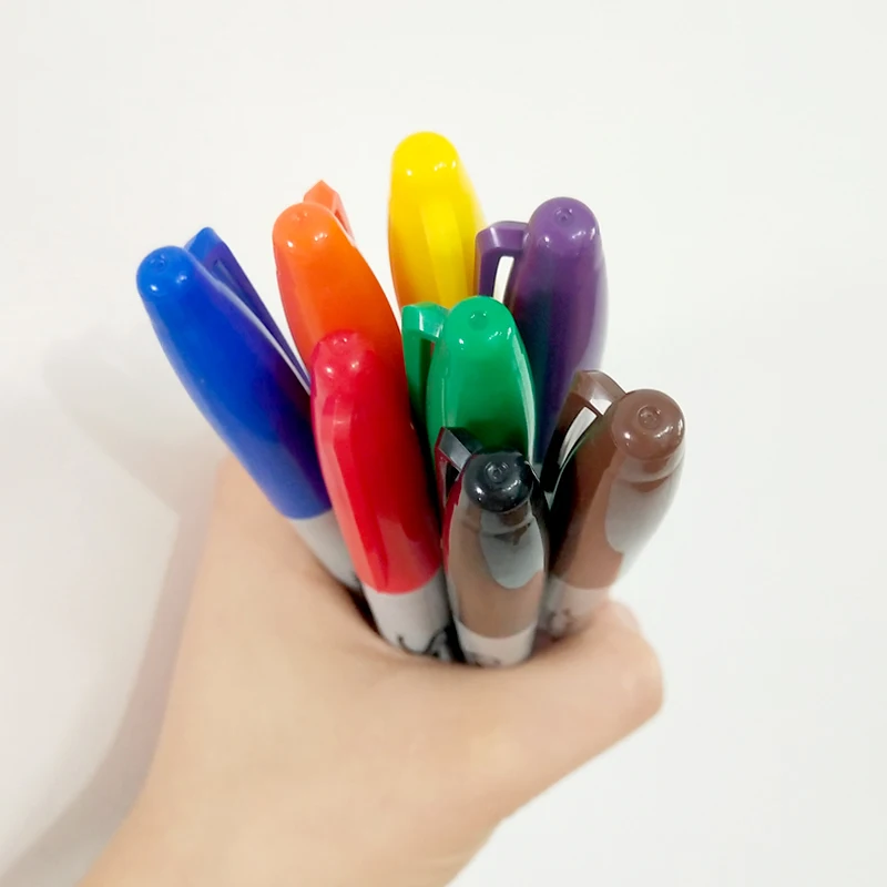 12 шт./партия, американский sanford Sharpie, перманентные маркеры, экологичный маркер, 16 цветов на выбор