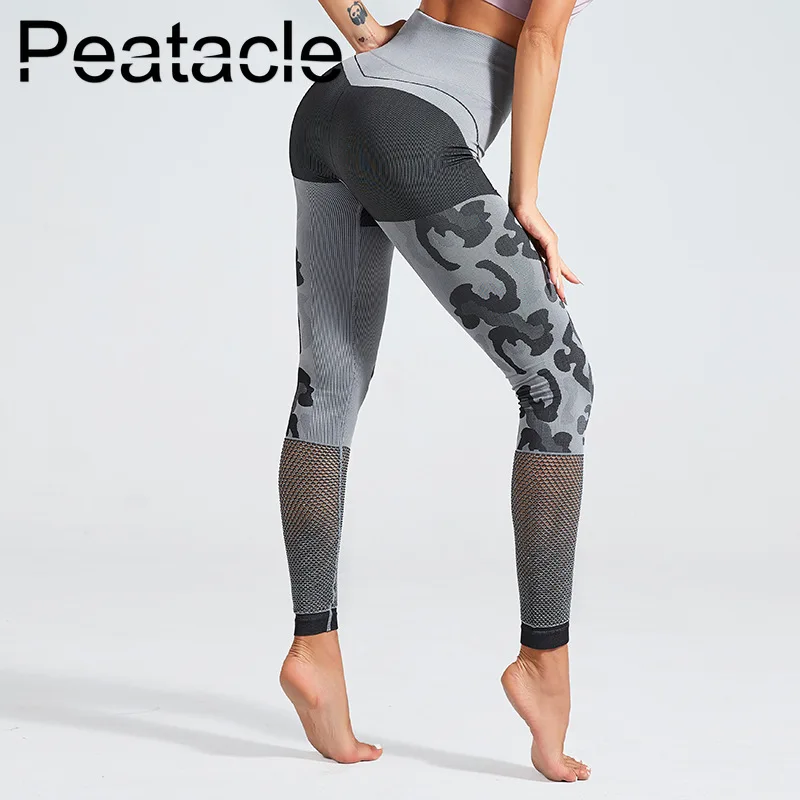 

Peatacle Vital Energy Seamless Leggings for Women Yoga Pants High Waisted Sports Woman Fitness Workout Clothes Gym Green 2019