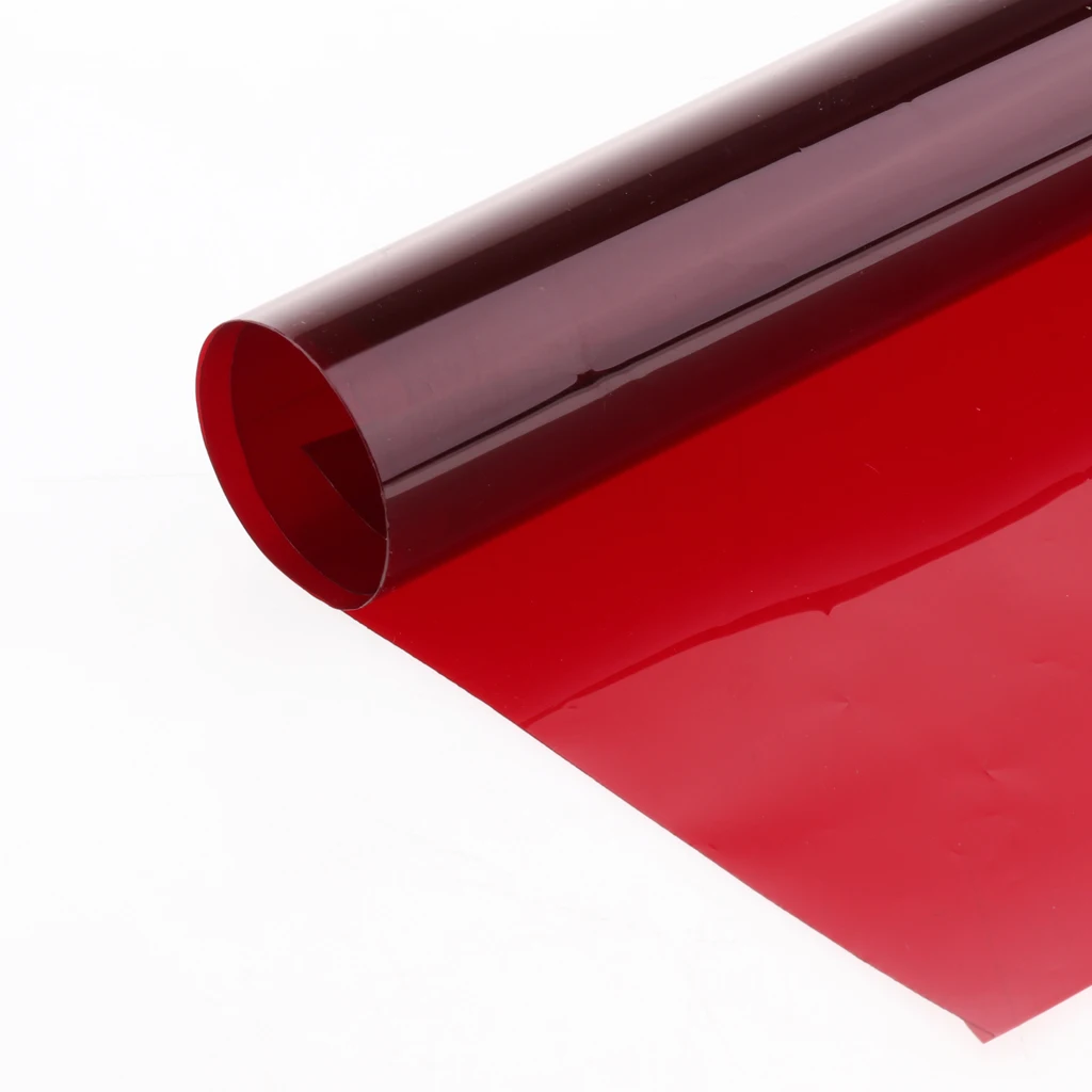 3x цвет корректирующий гель-фильтр накладки прозрачность цветная пленка пластиковые листы гелевые светофильтры темно-красный