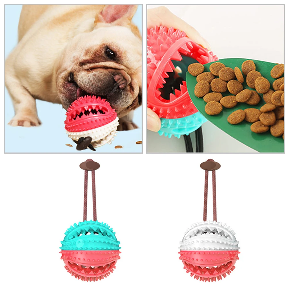 

Dog Molar Bite Toy Multifunction Pet Chew Toys for Dogs Cleaning Tooth Food Dispenser For Dog Teething Training