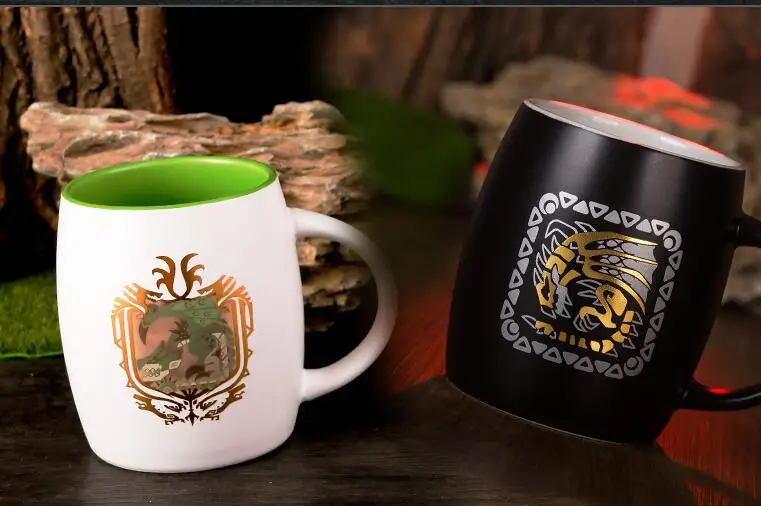 Monster Hunter World MHW Tobi-Kadachi Rathalos Floating Dragon Cosplay Water Tea Cup Men Women Daily Ceramic Mug Cup Xmas Gift