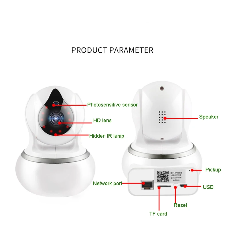 Wireless Smart Home WIFI Camera Baby Monitor CCTV Security Cam IP P2P Remote Watching Cam H.264 HD 1080P Video Motion Detection