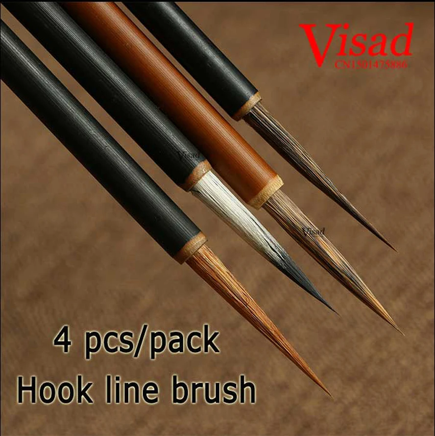 VISAD Chinese calligraphy brush weasel multiple hair Hook line brush