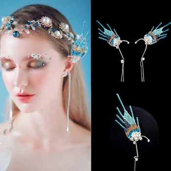 

1 Pair Angel Elf Ears Silicone Fake Ear Props Halloween Party Fairy Cosplay Costume Decoration