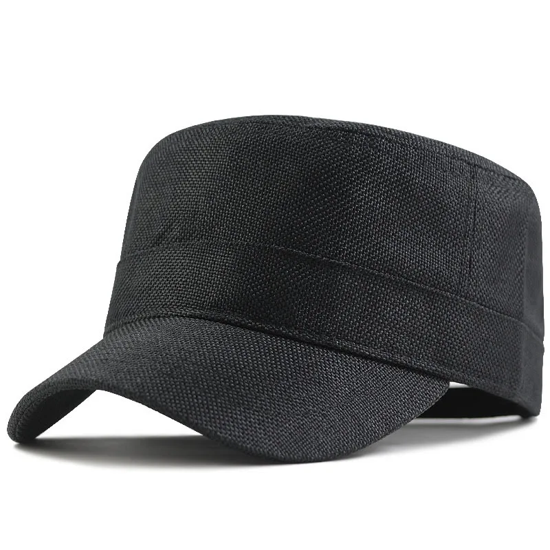 Baseball Cap Flat Cap Cap Hat Dad Summer Faux Linen Sun Cap Adult Big Size Flat Cap Men Cool Baseball Hats 56-60cm 60-66cm