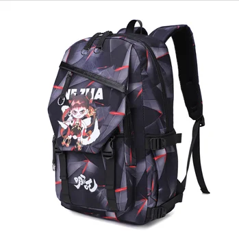 

Nezha's Devil Boy Avatar Canvas Backpack Male Computer Backpack Large Capacity Outdoor Travel Bag Student School Bag