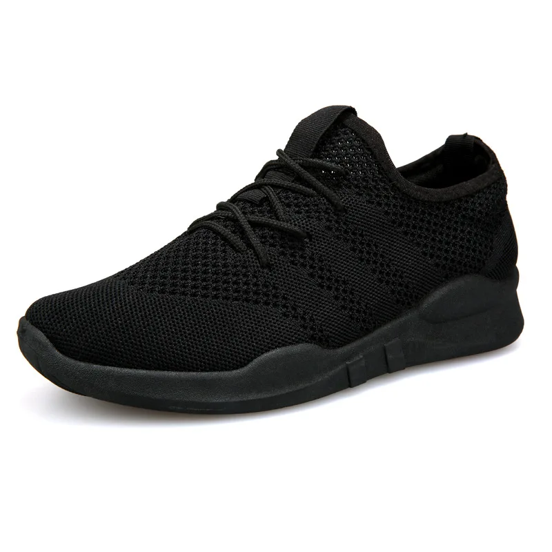 7057 Black Классические Легкие мужские повседневные кроссовки; zapatillas hombre; сетчатые легкие дышащие мягкие и удобные кроссовки размера плюс 49 - Цвет: 7057 Black