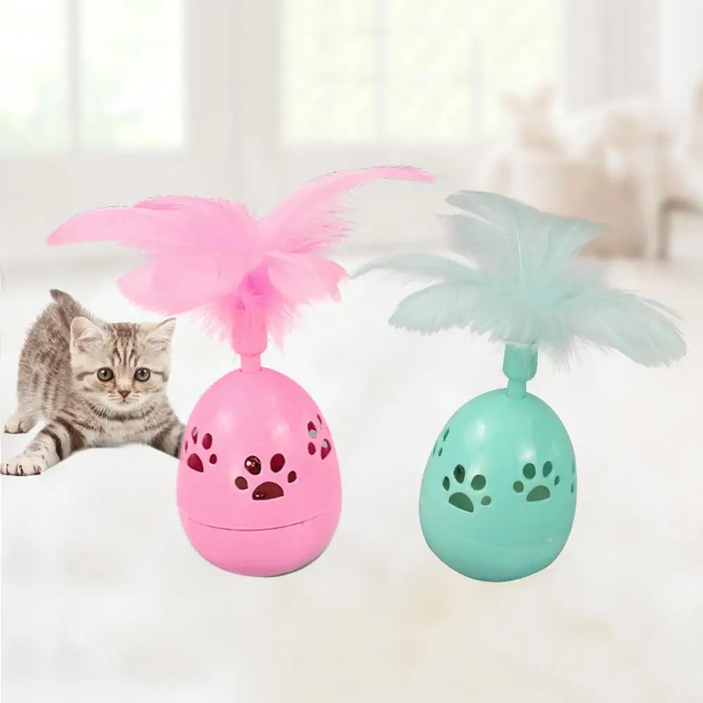 Pet кошки Колокольчик для котенка перо стакан молярный укус Устойчив интерактивная игра игрушка хороший