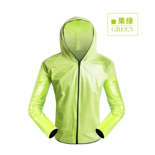 Black Motorcycle Bicycle Cycling Women's Men's Raincoat Waterproof Outdoor Sports Riding Fishing Rain Coat Set Work Unisex Coat Green
