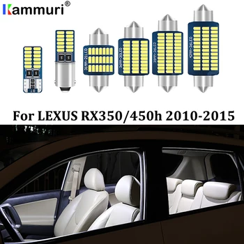 

KAMMURI 14PCS Error Free White LED Car Interior Light Package Kit For 2010-2015 Lexus RX350 RX450h LED Interior Lights