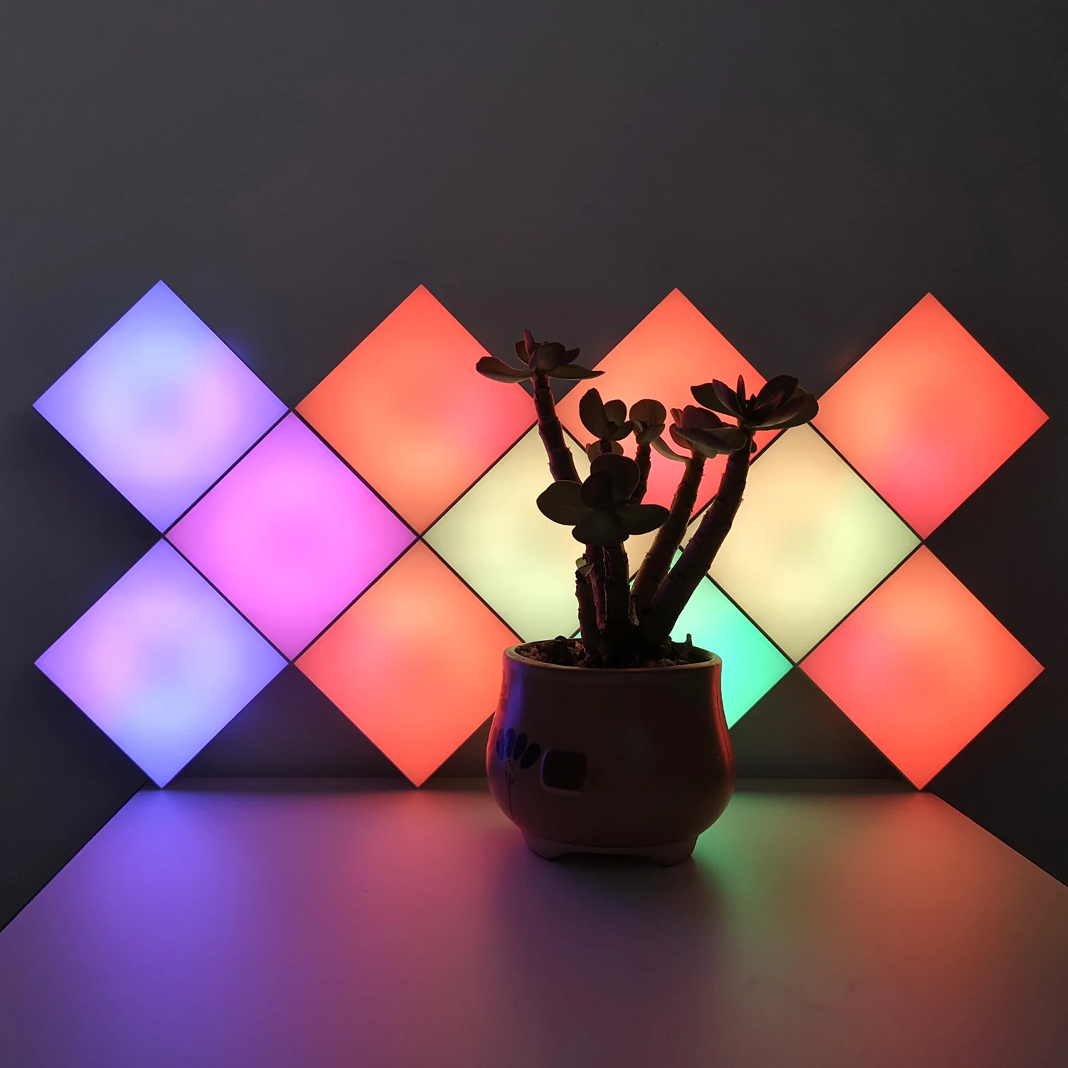 Square Shape Modular Lamp Smart Phone APP Controlled Square Lights