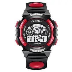 Часы для мальчиков 2018 новые модные светодиодный цифровые наручные часы электронные спортивные часы для горячей продажи Reloj детские часы