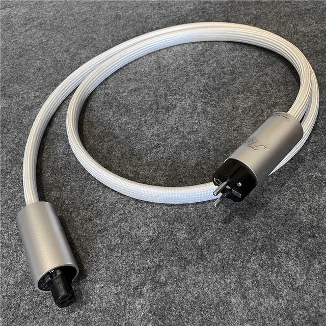 $144 HIFI Audio Line Argento Master Flow Power Cable US & EU Version Power Cord 2M
