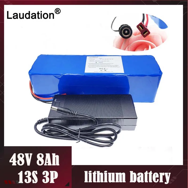 Laudation 48 V 8ah литиевая батарея электрического велосипеда встроенный 15A BMS 13S 3P Вольт