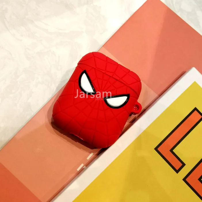 Little spider man Милый мультяшный беспроводной Чехол для наушников для Apple AirPods 2 Силиконовый чехол для зарядки наушников Защитный чехол для AirPods - Цвет: Little spider man