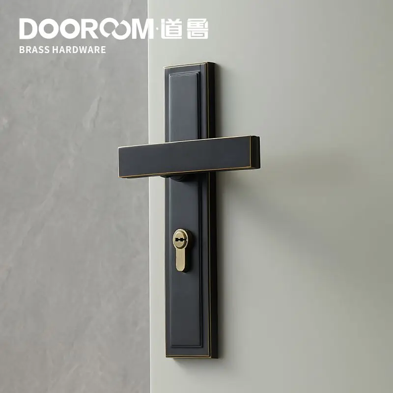 Dooroom латунный дверной рычаг набор немой итальянский американский интерьер для