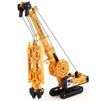 

Alloy Slot Machine Hydraulic Grab Truck 1:64 Engineering Vehicle Model Children Underground Wall Mechanical Equipment Toys