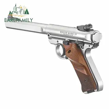 

EARLFAMILY 13cm x 10.6cm for Ruger Mark IV Pistol Graffiti Stickers Motorcycle Car Decals Bumper Window Sticker Waterproof