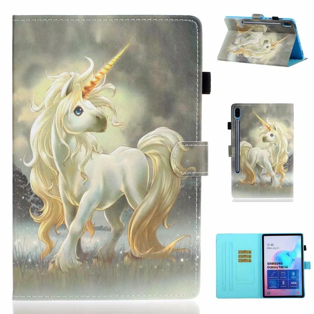 Мультфильм стоячая таблетница для Samsung Galaxy Tab S6 10,5 T860 T865 10," Smart cover для Galaxy Tab S6 10,5 чехол+ подставка для ручек