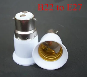 

1 Pc New Hot Selling B22 to E27 Adapter Extension Socket Base CLF LED Light Bulb Lamp Adapter Converter Useful Home Flash Tool
